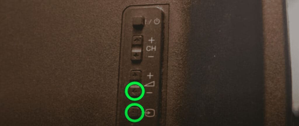hold volume down and input to reset vizio tv