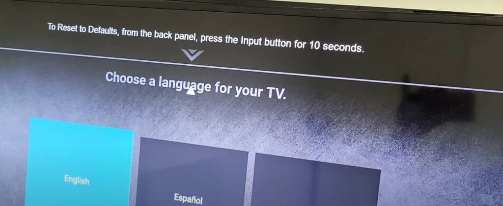 pop up of holding down input button for 10 seconds more