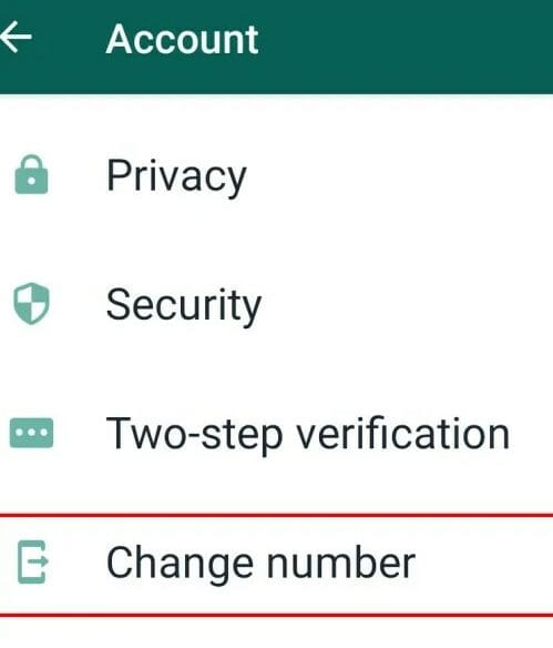 change number