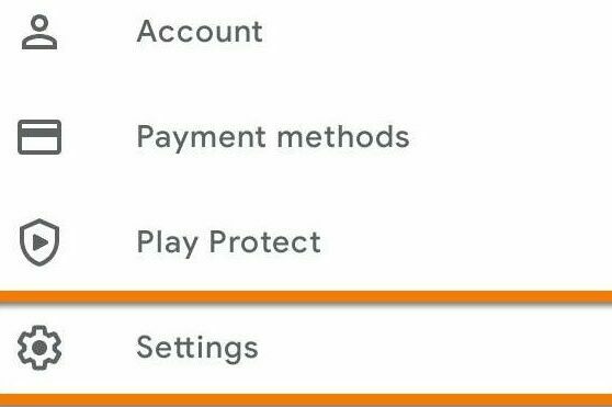 click on settings